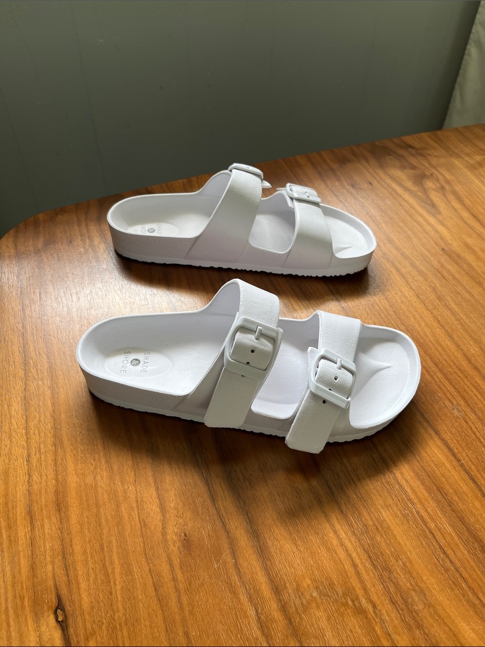 White 2 Strap Sandals - Picture 3 of 3